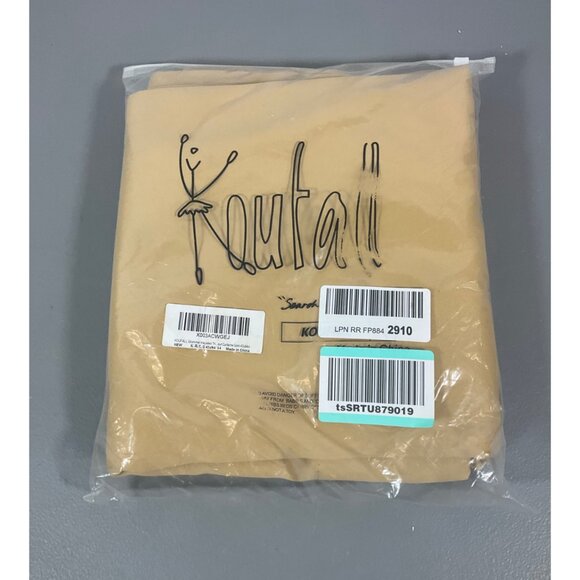 KOUFALL 84 Inch Sun Light Gold Blackout Curtains - Thermal Insulated, Soundproof - Picture 4 of 5